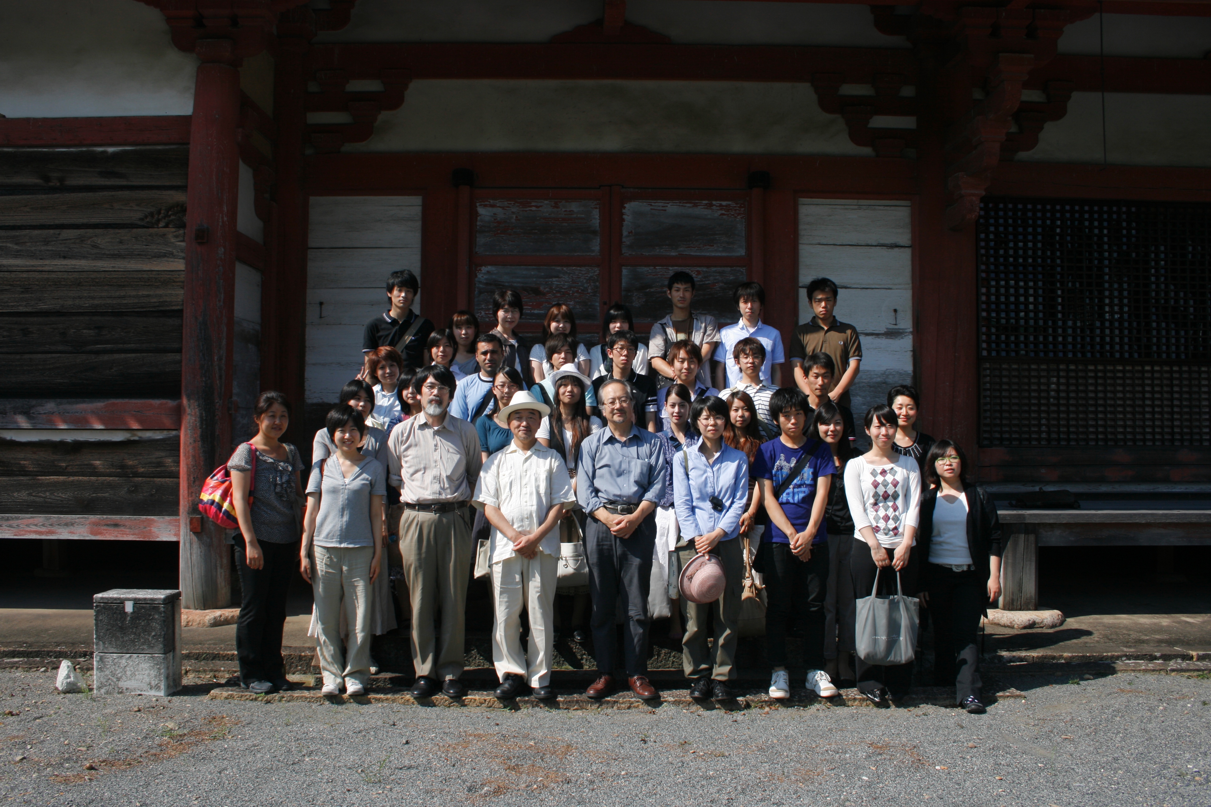2008年度旅行ゼミ 神護寺にて